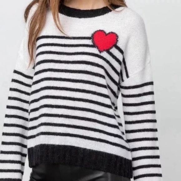 Rails Perci Bretton Heart Striped Sweater Striped - Picture 3 of 12